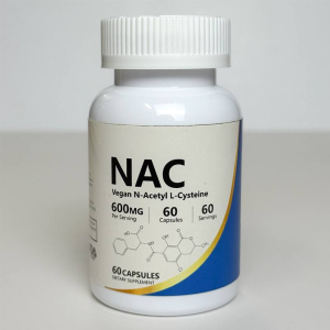 NAC N-Acetyl Cysteine Dietary Supplement Bottle