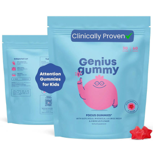 Genius Gummy Focus Gummies with natural herbal ingredients for cognitive support