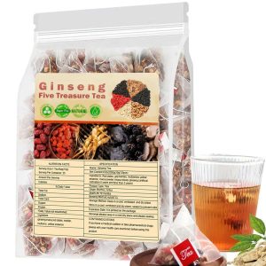 Ginseng Five Treasure Tea — Herbal Supplement Bag Tea